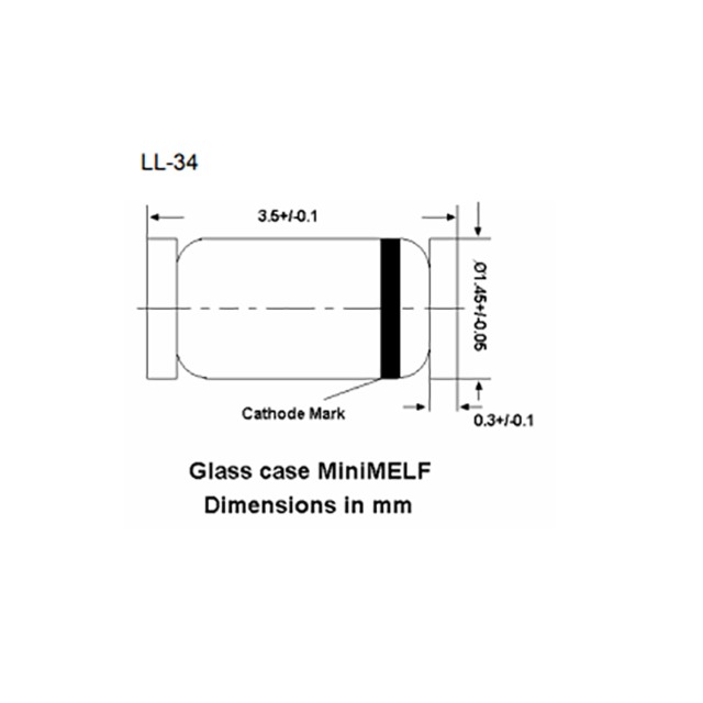 玻璃圆柱 LL-34 ZMM5V1稳压二极管 